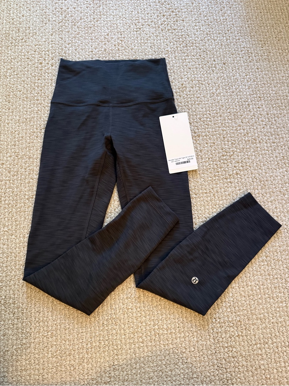 Lululemon Wunder Train HR Tight 25” - Dark Heather Grey